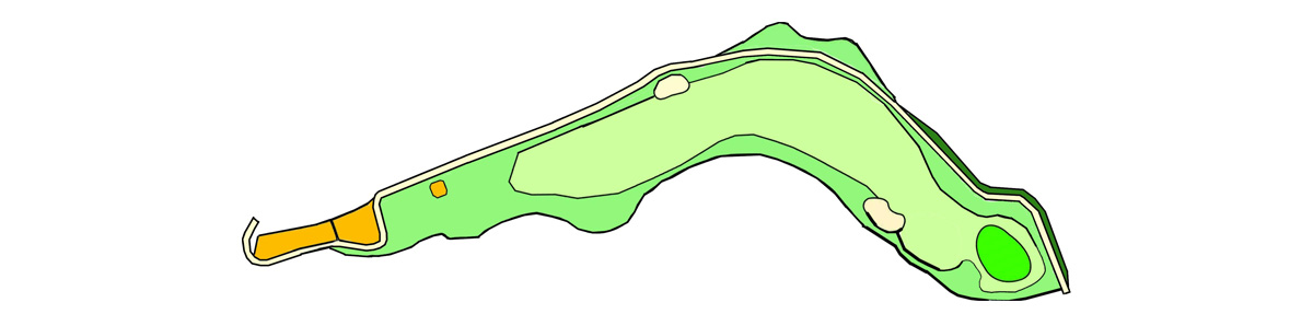 美加ノ原CCかもOUT　HOLE8